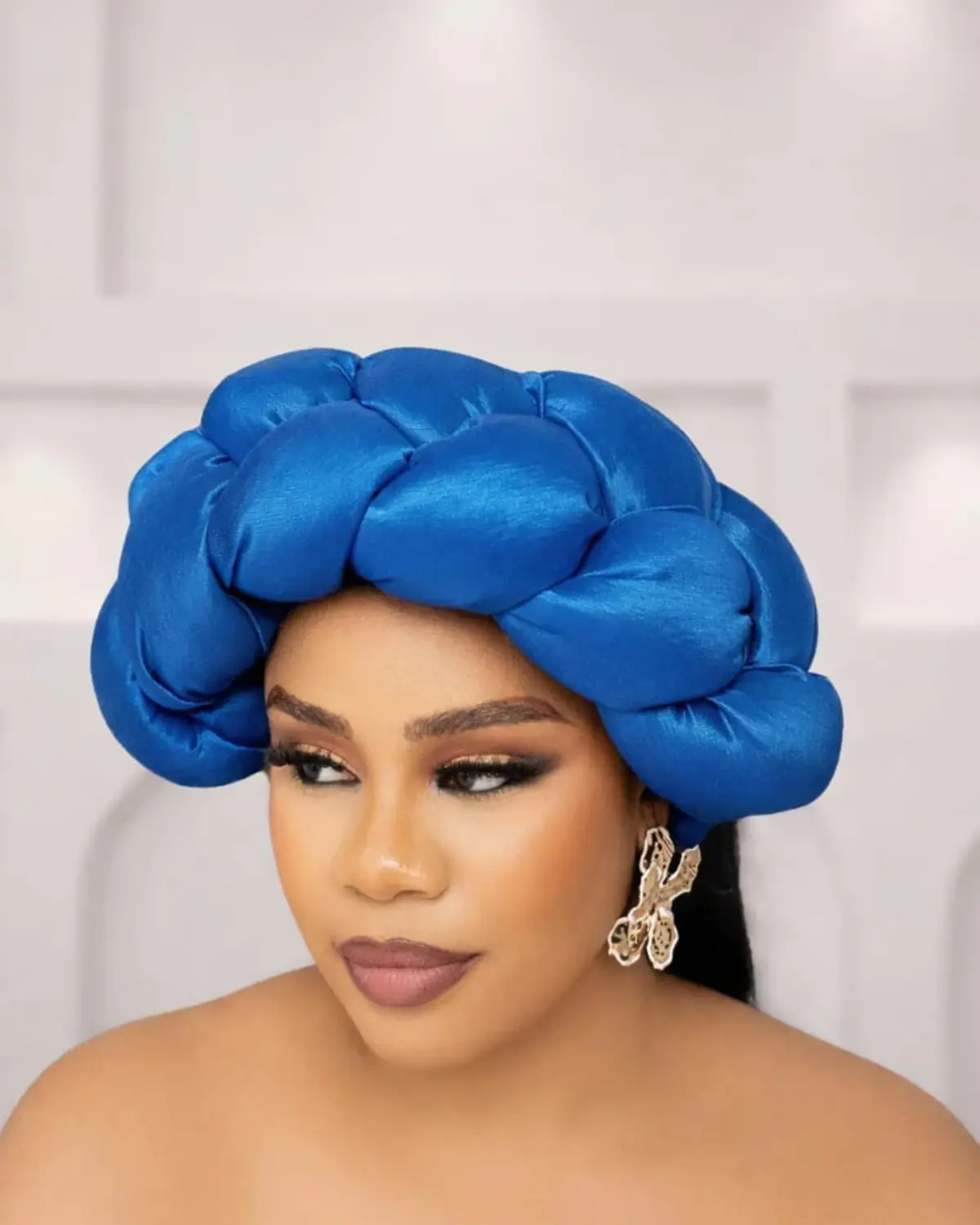 ZURI AFRICAN BRAIDED HAIRBAND (TORQUOISE BLUE)