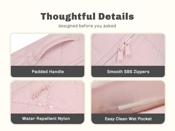 [NEW IN] HYNES EAGLE Travel Makeup Bag for Women, Water Repellent Puffy Quilted Cosmetic Organizer Pouch, Portable Wide Open Toiletry Bag for Toiletries & Brushes, Large Capacity Travel Makeup Case Black Friday