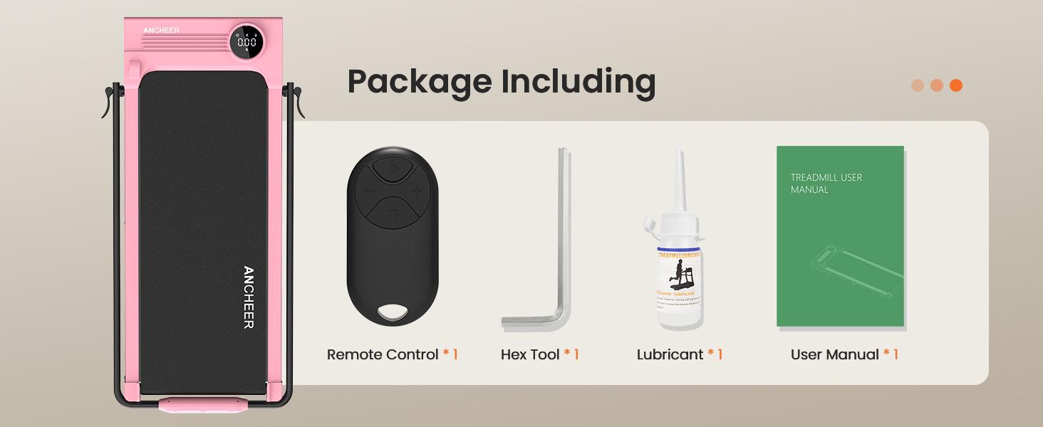 【Spring Glow Up】ANCHEER Armrest 2-in-1 Treadmill, with LED Display and Remote Control, for Home Office Walking, 5 Color Options Workout Machine