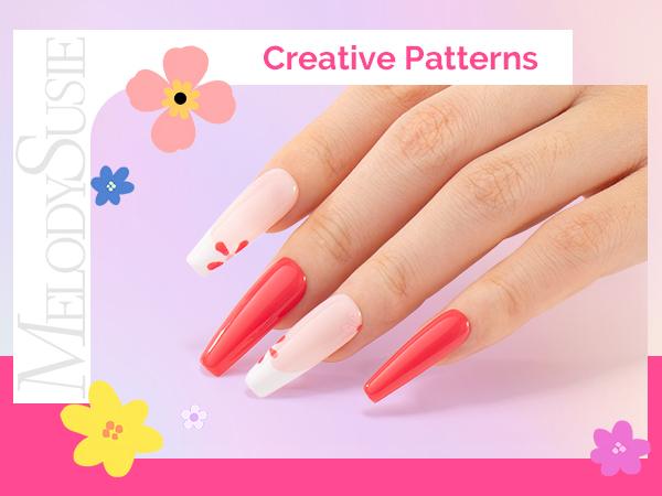 MelodySusie Nail Art Pens Set 0.5MM Nail Polish Pens for Nail Art, Nail Dotting Tool, Drawing Pen for Nail Design for Salon and DIY at Home