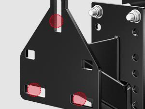 Nilight Spare Tire Carrier 3-Nuts Design Boat Trailer Carrier Bracket Utility Trailer Accessories Fits 4 & 5 & 6 Lugs Trailer Wheels on 4" 4.5'' 4.75'' 5'' 5.5''and 6''Bolt Patterns 150 Lbs