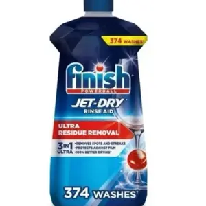 New Finish Jet-Dry Rinse Aid, 38 fl. oz. 374 washes, Residue Removal