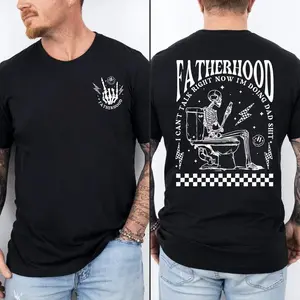 Skeleton Doing Dad Sh!t Shirt Fatherhood, Father's Day Shirt, Best Dad Ever Shirt Distressed Vintage