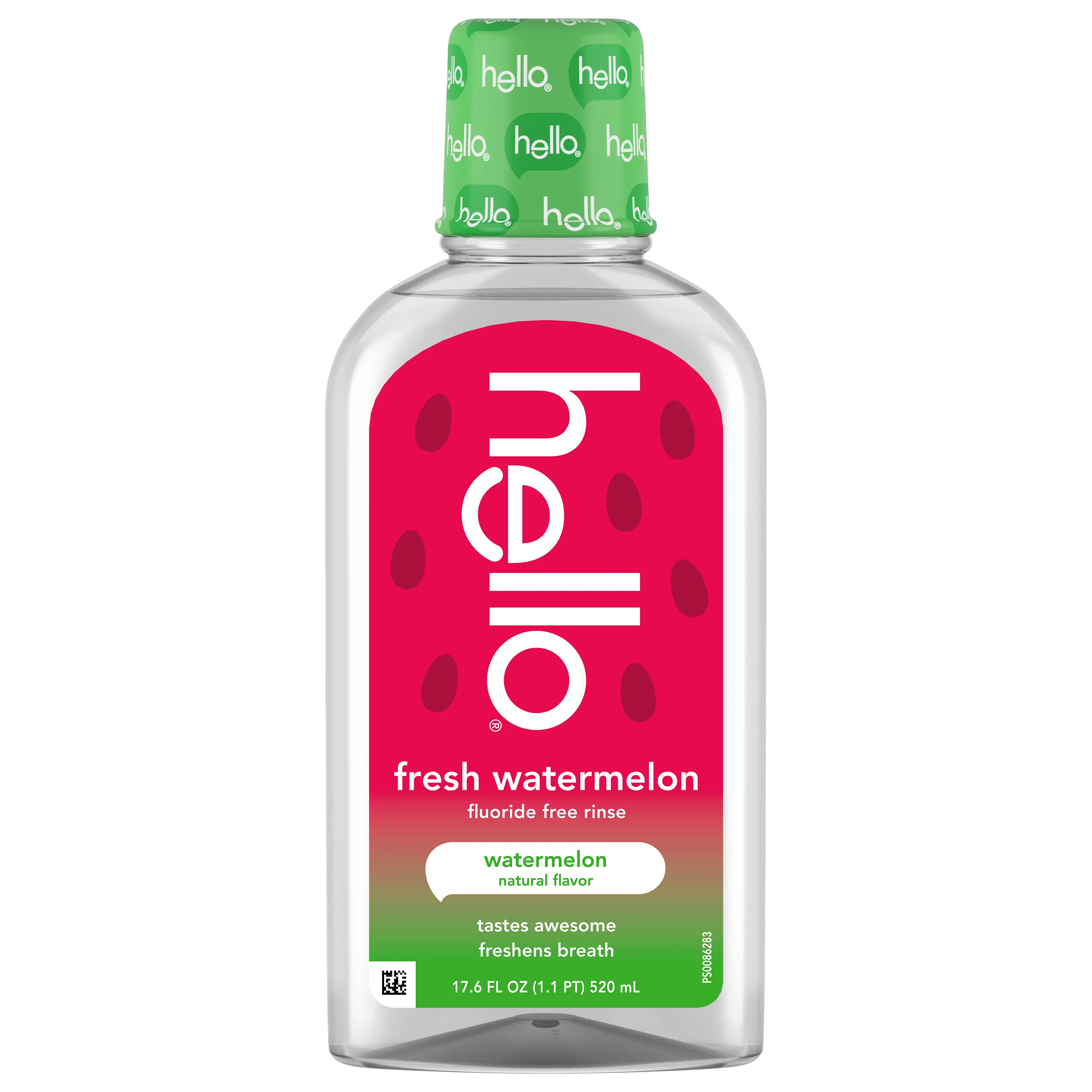 hello kids watermelon fluoride free mouthwash