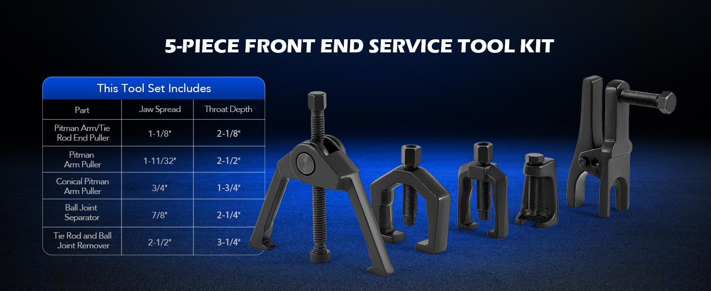 OMT 5-in-1 Heavy Duty Ball Joint Separator, Pitman Arm Puller, Tie Rod End Tool Set, Splitter Removal Kit Red/Blue/Red Black, Mutifunction Tool Set for Front End Service, Gift for men, Home car repair, Automotive Maintance OMT 5-in-1 Heavy Duty Ball Joint Separator, Pitman Arm Puller, Tie Rod End Tool Set, Splitter Removal Kit Red/Blue/Red Black, Mutifunction Tool Set for Front End Service, Gift for men, Home car repair, Automotive Maintance