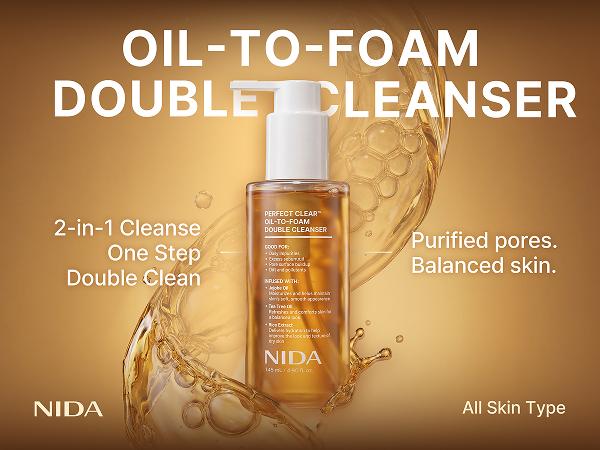NIDA PerfectClear Oil-to-foam Double Cleanser Facial