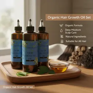All Organic 8oz Hair Growth Oil Nourishing Leave-in Conditioner & Wash-out Treatment for All Hair Types with Deep Moisture Scalp Care Natural Ingredients