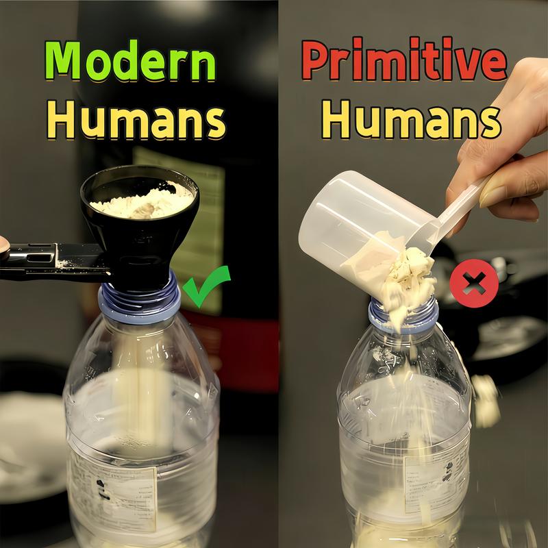 [Buy 1 Get 1 Free] Protein Powder Sliding Spoon, Powder Funnel Scoop, Coffee Leak Proof Spoon,High Quality Scoop for Pre Workout Creatine  Powder Formula Smoothie Kitchen Utensils BPA Free Plastic 2 TBL Christmas Thanksgiving Gift