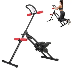 Foldable All-in-One Home Gym Trainer | Adjustable Ab & Full Body Workout Machine with LCD Monitor | Core, Arms, Legs & Glutes Exercise Equipment for Beginners