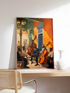 Jazz Music Print, Jazz Poster, Retro Music