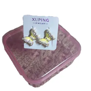 14k gold plated small butterfly earrings
