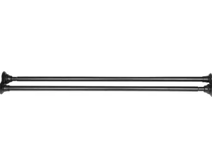 Utopia Alley DS1XX Adjustable 72-Inch Double Shower Curtain Tension Rods - Rust-Proof Aluminum with  Rubber End Cap, Easy Installation - Extendable, Ideal for Bathroom, Retractable, Wall-to-Wall - No Drilling