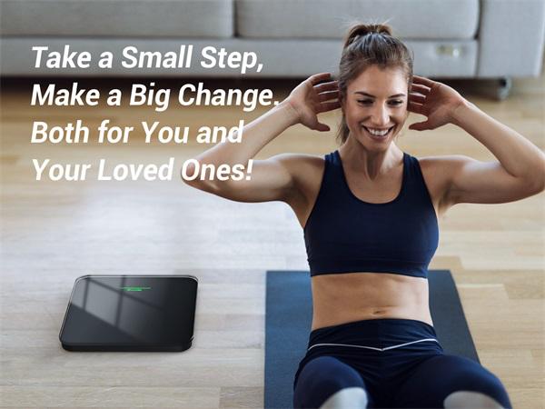 OVUTEK Bathroom Scale for Body Weight, Highly Accurate Digital Weighing Machine with LED Display, 400lb Healthcare Weight Scale Weighing