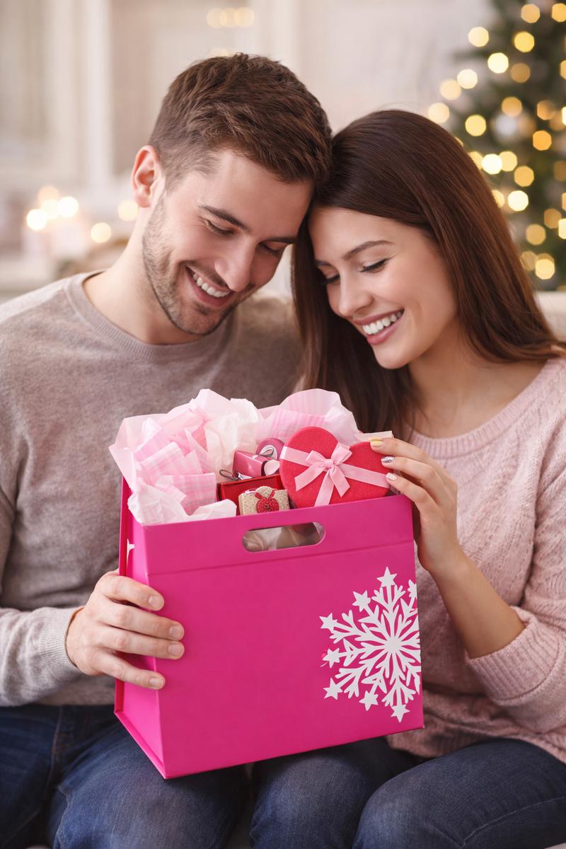 Gift Bags, Valentine's Day Gift Box, Mother's Day Gift Box, Holiday Bags, Tote Gift Bags, Portable、Foldable and Reusable, For Presents, Birthday Box, Gift Packging, Party, Family or Business——Free Scarf