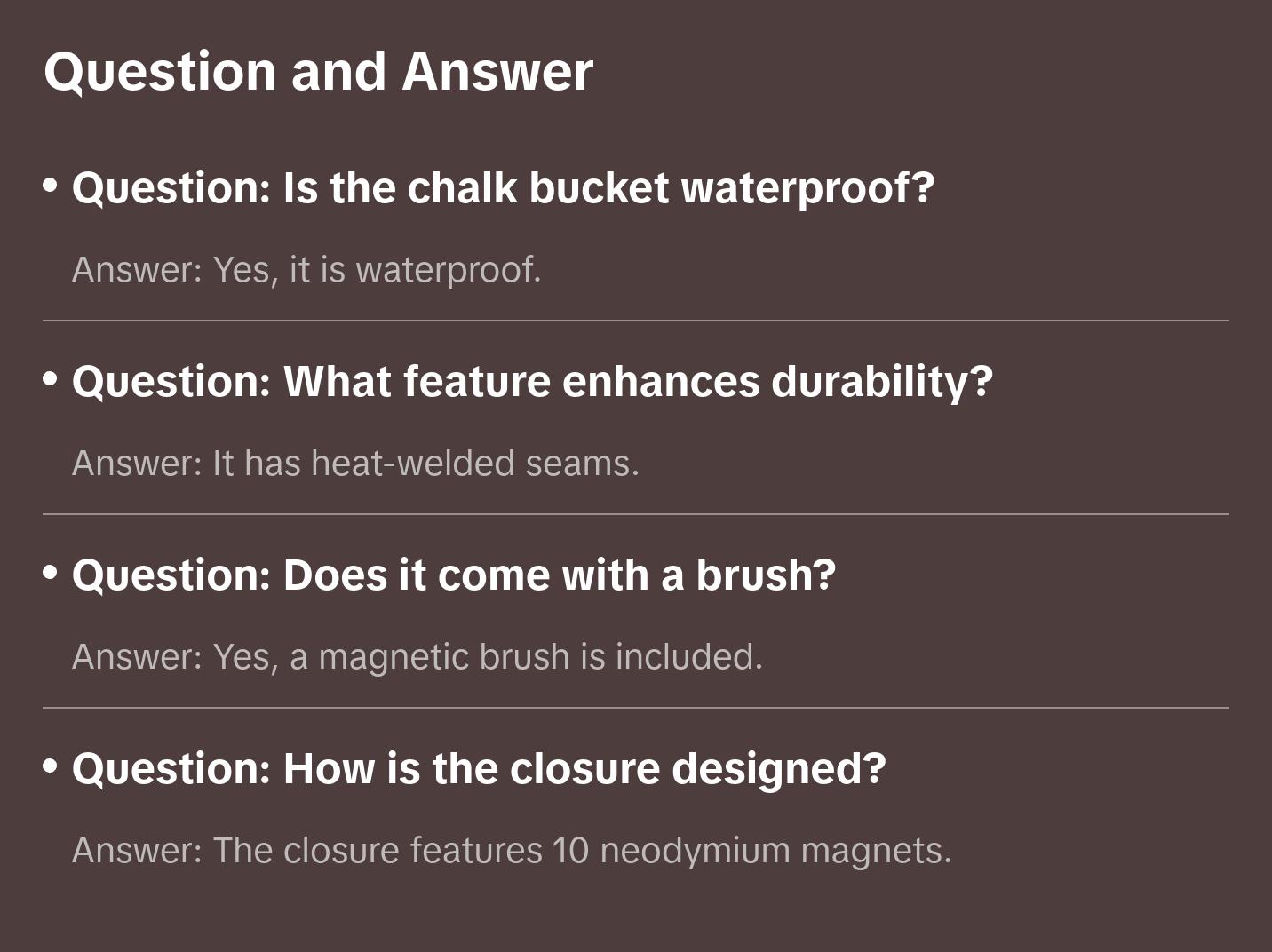 Chalk Bucket 2.0 (Stealth) - Magnetic Closure