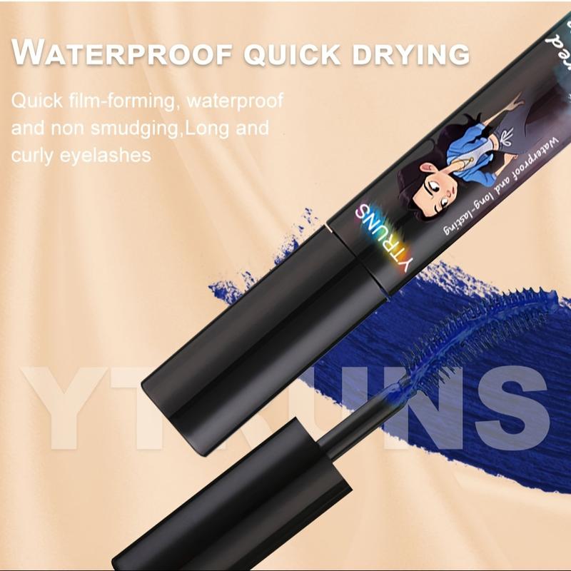 YTRUNS Color Mascara Purple Tone Thickening Lengthening Long-lasting Effect Waterproof for All Skin Types Christmas Party Stage Makeup - Lash