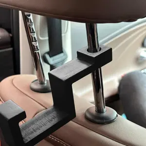 hard hat holder for truck seat bamboo hard hat hook seat back headrest hanger for car holds hard hat safety vest portable work gear organizer