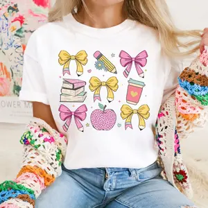 Coquette Teacher Shirt, s Teacher Tee, Back to School, Cute Teacher Gift, 1st Day of School, Teacher Appreciation, New Teacher, Comfortable T-shirt