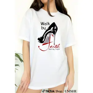 Classic Crew Neck Women's Graphic Tee – Soft Fabric, Solid Color Short Sleeve Casual Top