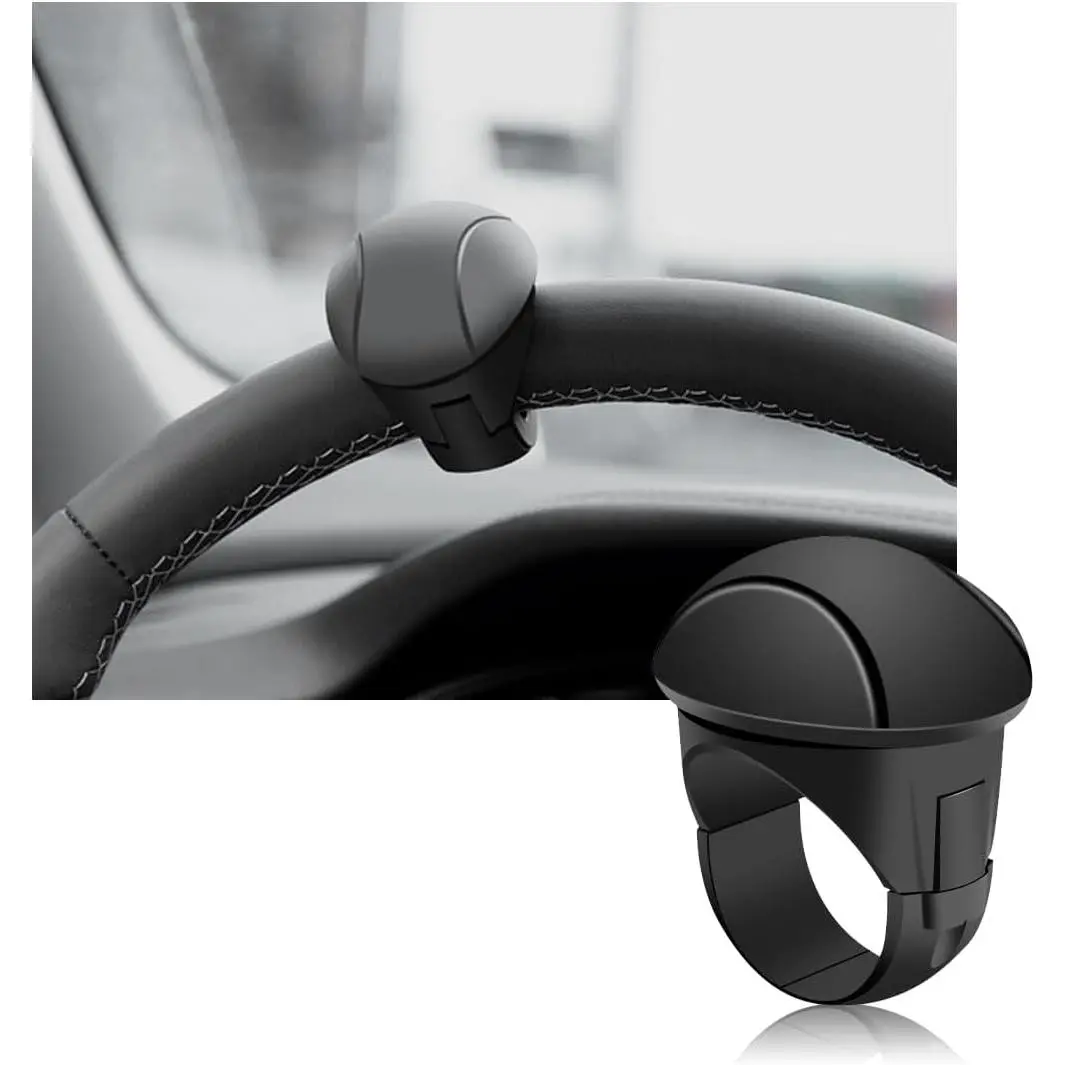 Steering Wheel Knob, Non-Slip  Steering Wheel Spinner Knob, 360? Rotatable Steering Wheel  Power Handles, Universal Interior Decor  Accessories