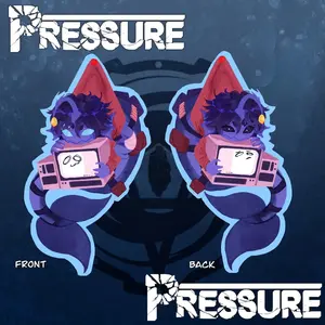 Pressure - Sebby And Painter Keychain - Pressure Keychain Acrylic Charm - Roblox Kawaii Bag Accessory, Cool Collectible Gift for Fans, Aesthetic Merch for Players