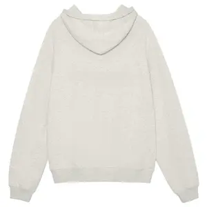 Light Grey Color Hoodie Streetwear Man Casual Tops Long Sleeve Menswear Soft Fabric Outfits Pullover Sweatshirts