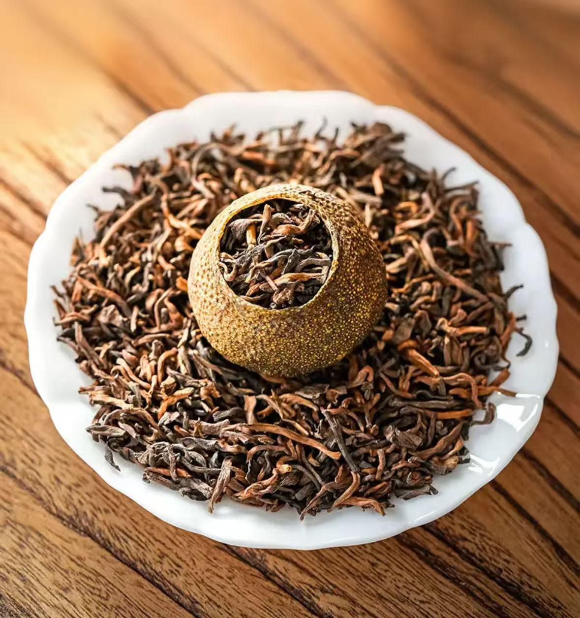 Tangerine Black Tea 250g/tin 15-20pcs 1 Tea Ball Can Make 400oz Tea