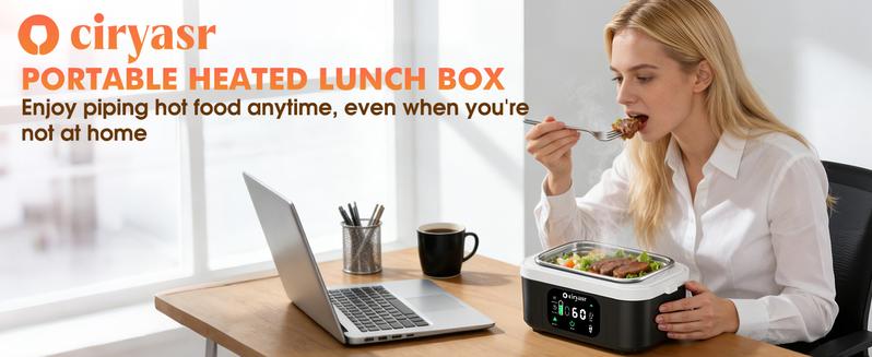 Heated Lunch Box with 20000mAh Battery,Cordless Electric Food Warmer with Scheduled Heating & Digital Display,Portable Rechargeable Lunch Heater for Work, Office, Travel, Camping,Suitable for Adults and Children Heated Lunch Box with 20000mAh Battery,Cordless Electric Food Warmer with Scheduled Heating & Digital Display,Portable Rechargeable Lunch Heater for Work, Office, Travel, Camping,Suitable for Adults and Children