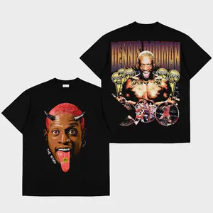 Dennis Rodman "#91" Premium Cotton T-shirt V4, The Worm Fan T-shirt, Bulls Nation Fans Club T-Shirt, Basketball Graphic T-Shirt, Basketball Lover Gift, Basketball Game Day Outfit.