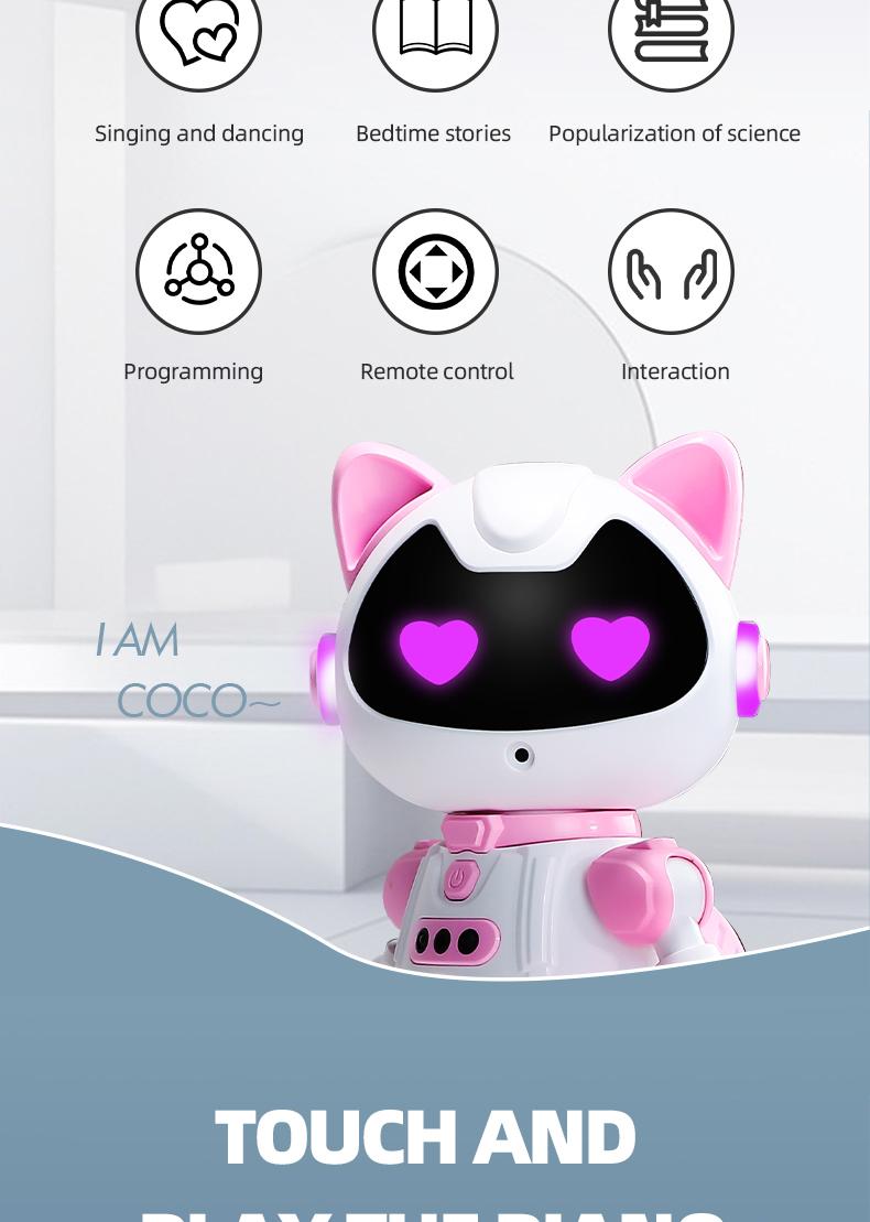 Robot for Kids Programmable Interactive STEM RC Robot Voice Control Control Gifts for Boys Girls 6-15 EnhancesReaction Ability and Creativity Home  Figurines Miniature Models Household Supplies Decorations  Figurines Statues Doll Decorations
