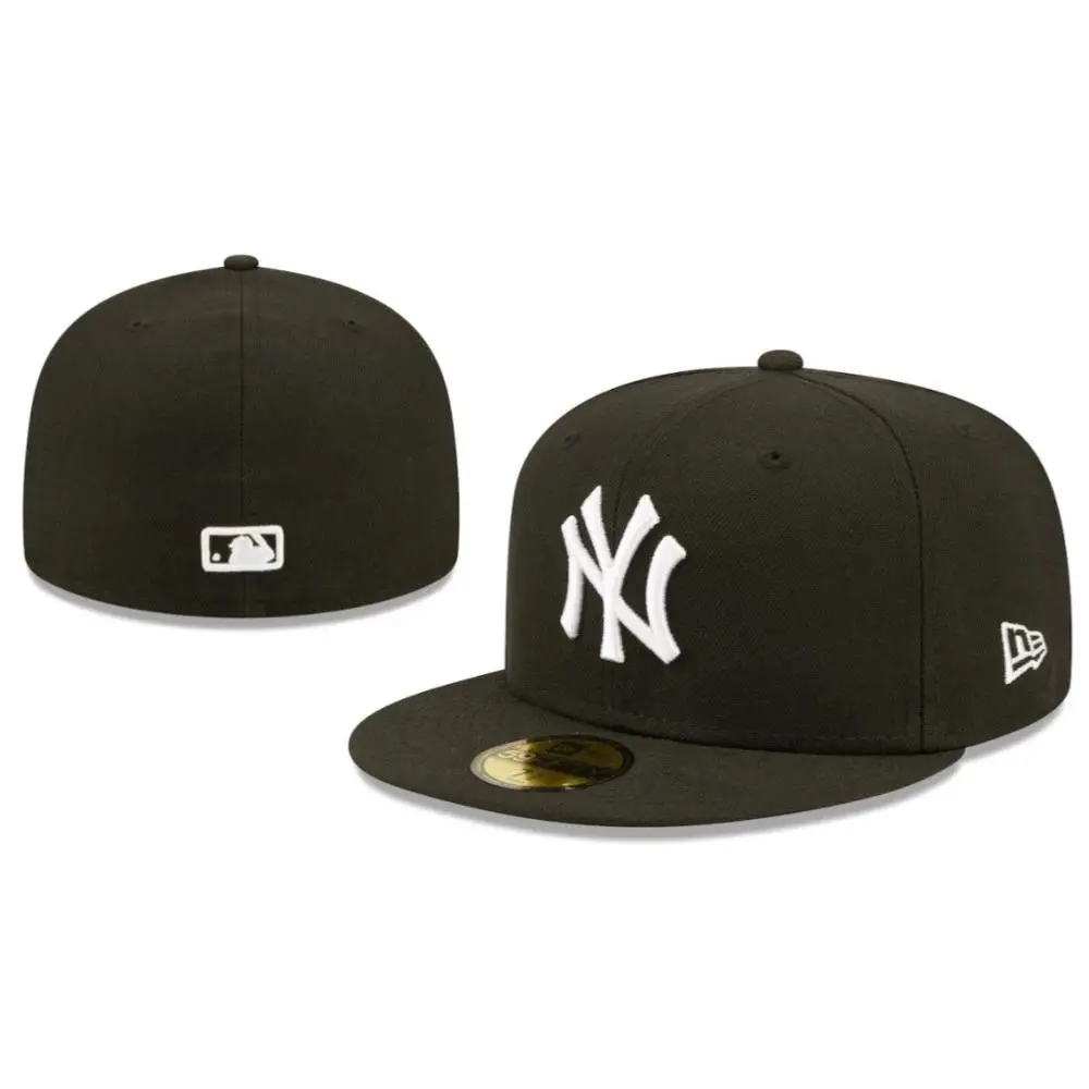Unisex Fashion Sport Fitted Baseball Cap - Flat Bill, High Crown Construction for Male and Female Collectible Headwear