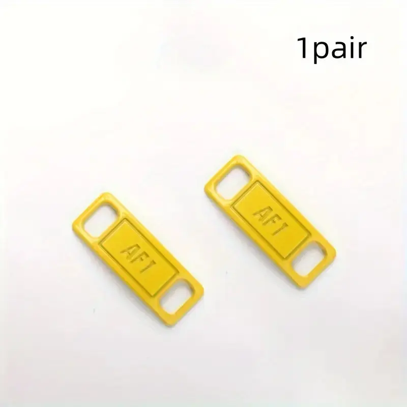 AF1 Shoelace Buckles with Iron Tags - Stylish Footwear Accessories for Decorating Sneakers, Sports Shoes