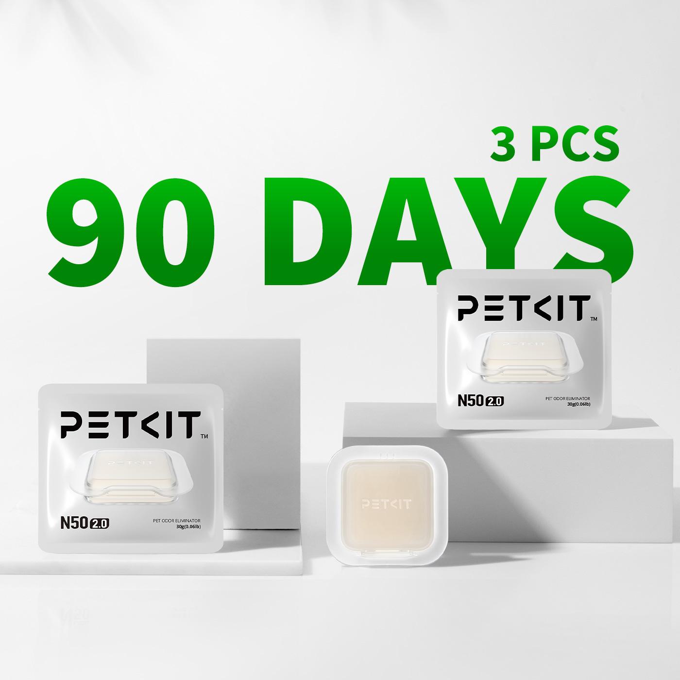 PETKIT N50 Odor Eliminator 2.0 - Exclusive for PuraMax Self-Cleaning Cat Litter Box, Cat Toilet Odor Control, Pack of 3