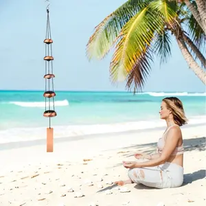 Metal Pagoda Wind Chimes for Outside - Copper Feng Shui Wind Bell for Home Yard Outdoor Decoration,Memorial windchimes Gifts,Garden Hanging Decor,Japanese Handmade