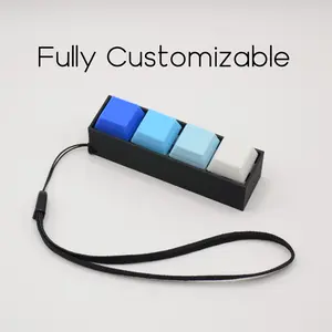 4 Key Keyboard Fidget Toy with Wristband - Stress Relieving Fun