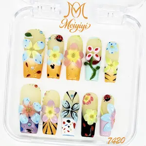 .DP.7420.Heavy-duty carved tiny insect wearable nail