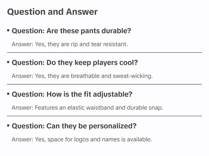 Penveer Youth Baseball Pants, Full Length Open Bottom Boys Baseball Pants with Durable Snap, Softball Pants, T Ball Pants (White) Athletic Wear