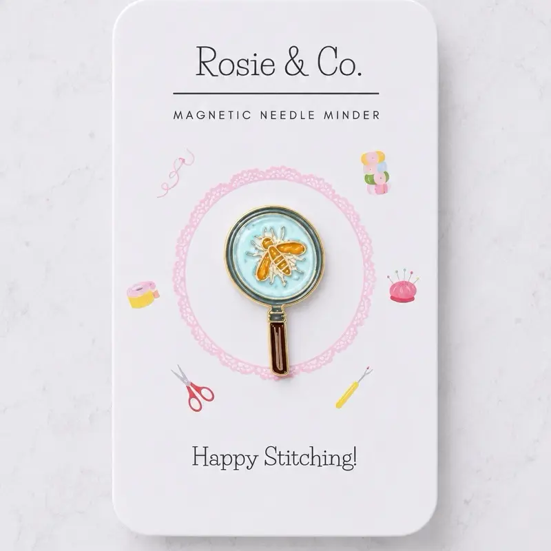 Bug Magnifying Glass Magnet Needle Minder