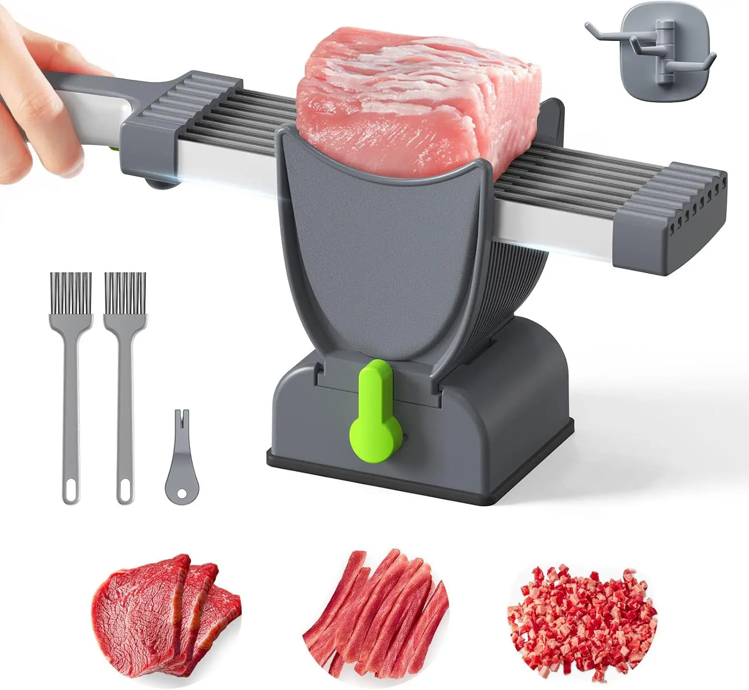 Fresh Meat Slicer Ergonomic Manual Slicer with Adjustable Thickness ...