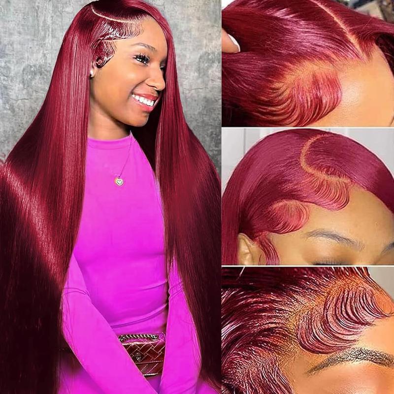 BABOSHOW P4/27 Highlight 180% Density Body Wave Lace Front Wig Human Hair 13x6 HD Transparent Lace Front Wigs Pre Plucked Straight Wig 4# Light Brown Colored Wig Human Hair Wigs Pre Cut 99J Burgundy For Women Can be Dyed & Restyle