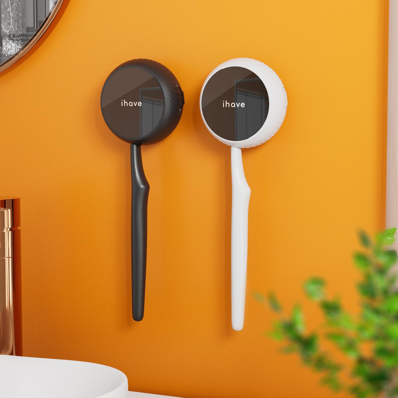 iHave Toothbrush Sanitizer and Holder – UV Disinfection & Heated Drying Combo, Wall-Mounted Toothbrush Organizer with Heat-Dry Function, Travel Toothbrush Holder for Wall, Toothbrush Sanitizer and Holder & Bathroom Organizing Case for RV & Home - A