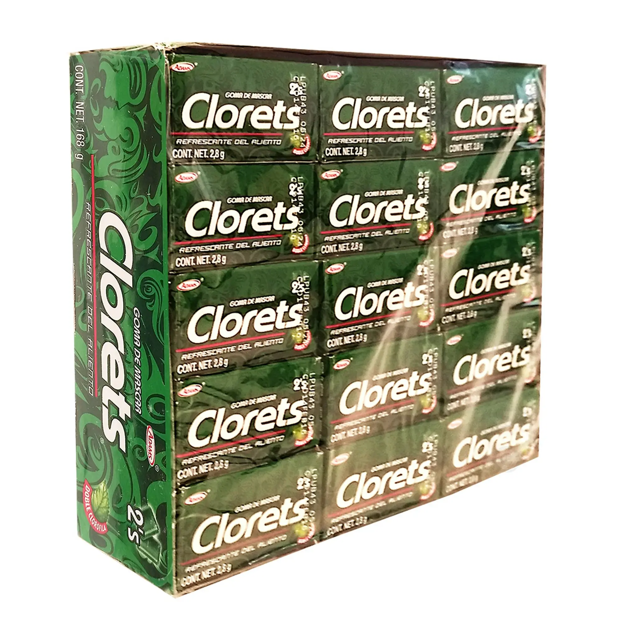 Clorets Mint Flavored Mexican Gum Candy Chicle 60 Pieces Clorets Mint Flavored Mexican Gum Candy Chicle 60 Pieces
