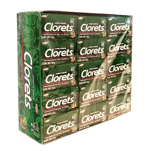 Clorets Mint Flavored Mexican Gum Candy Chicle 60 Pieces