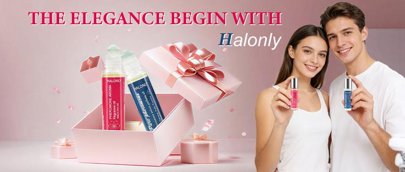 （Halonly）：New Year gift- Roll-On Pheromone Perfume Oil for Women, Natural Essential Oil Infused Long-Lasting Fragrance, Travel-Size Aroma with Italian Pheromones, Clean Beauty Fragrance for Daily & Social Moments