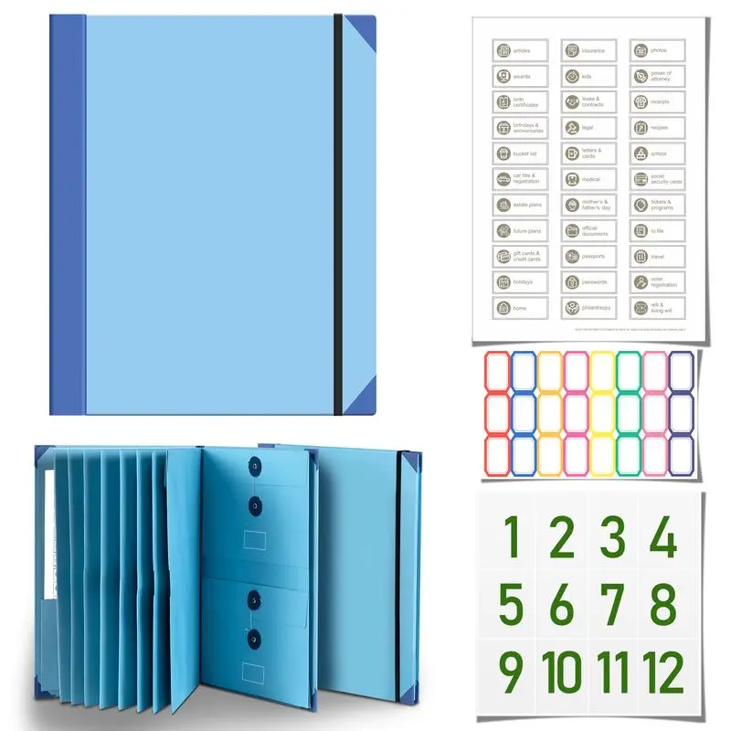 The Folio Document Organizer,simplifies life,eliminate clutter,Life Binder for Important Documents,Passport,Birth Certificate,valentine gifts