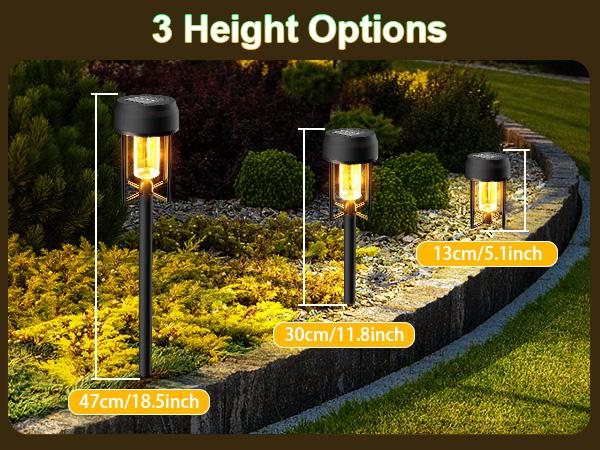 Nupostai Upgrade Solar Pathway Lights,Brighter Outdoor Garden Lights Solar Powered Auto On/Off & Waterproof 3000K for Yard Driveway Walkway Garden Patio Backyard Fence Lawn Landscape Sidewalk Halloween Christmas Path Lighting