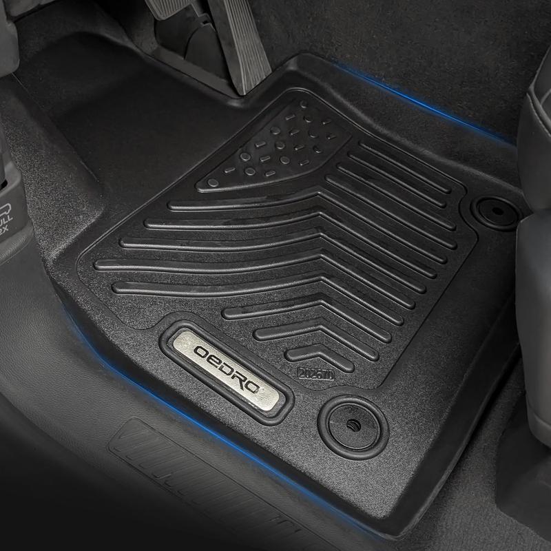 YITAMOTOR Floor Mats Trunk Mat with Backrest for Kia Telluride 2020-2025, Custom Fit TPE All Weather Floor Liners for Kia Telluride EX SX Accessories, Odorless Anti-Slip Back Seat Protector Full Mat Set