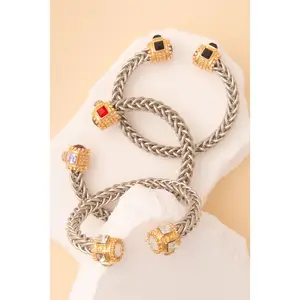 Harper Twisted Metal Cuff Bracelet with Gold Tone