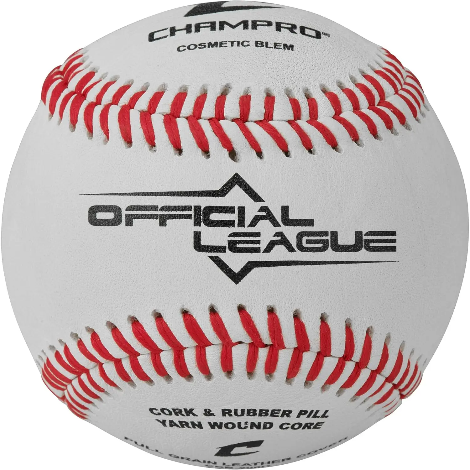 Champro Official League Baseball Full Grain Leather Cover Cosmetic Blem