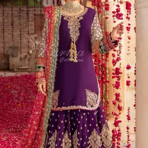 Karma 3 pc sharara set .Pakistani suits
